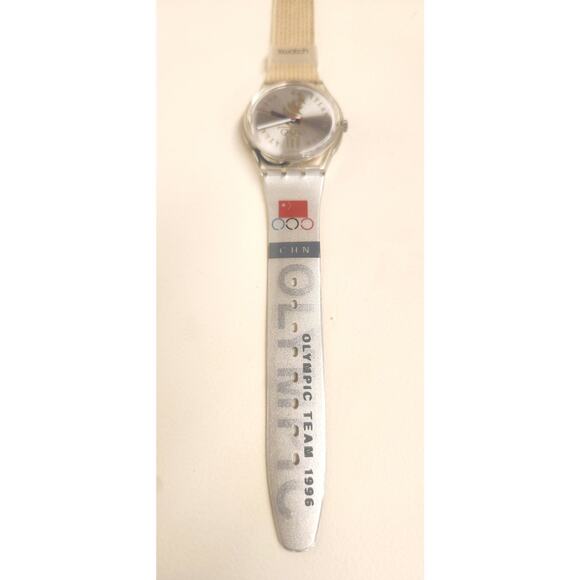 Swatch watch OLYMPIC TEAM CHINA GZ150C 1996 Olympic Specials New old stock - Picture 3 of 8
